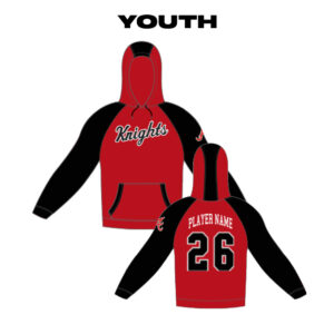 34. QC Area Knights Youth Sublimated Player Hoodie