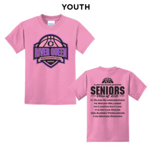 River Queen Senior BB Youth Short Sleeve Tee-Candy Pink