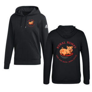 Rural Rumps Adult Adidas Fleece Hooded Sweatshirt- Black