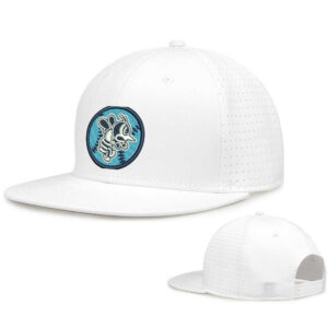 St Ambrose Softball The Game Perforated GameChanger Snapback Cap-White