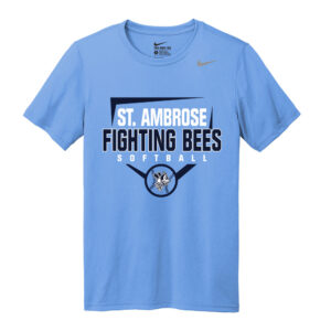 St Ambrose Softball Nike Team rLegend  Short  Sleeve performance  T shirt Men-Valor Blue