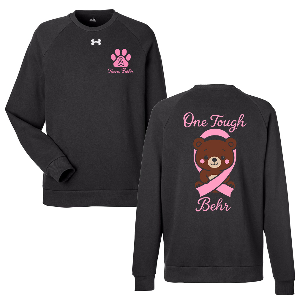 Team Behr Under Armour UA Rival Fleece Crewneck Sweatshirt Adult-Black