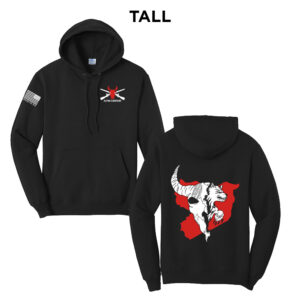 Alpha Company Tall Fleece Hooded Sweatshirt-Black