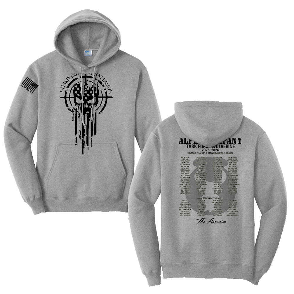 Alpha Company Unisex Fleece Hooded Sweatshirt-Athletic Heather