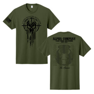 Alpha Company Unisex Short Sleeve Tee-Military Green