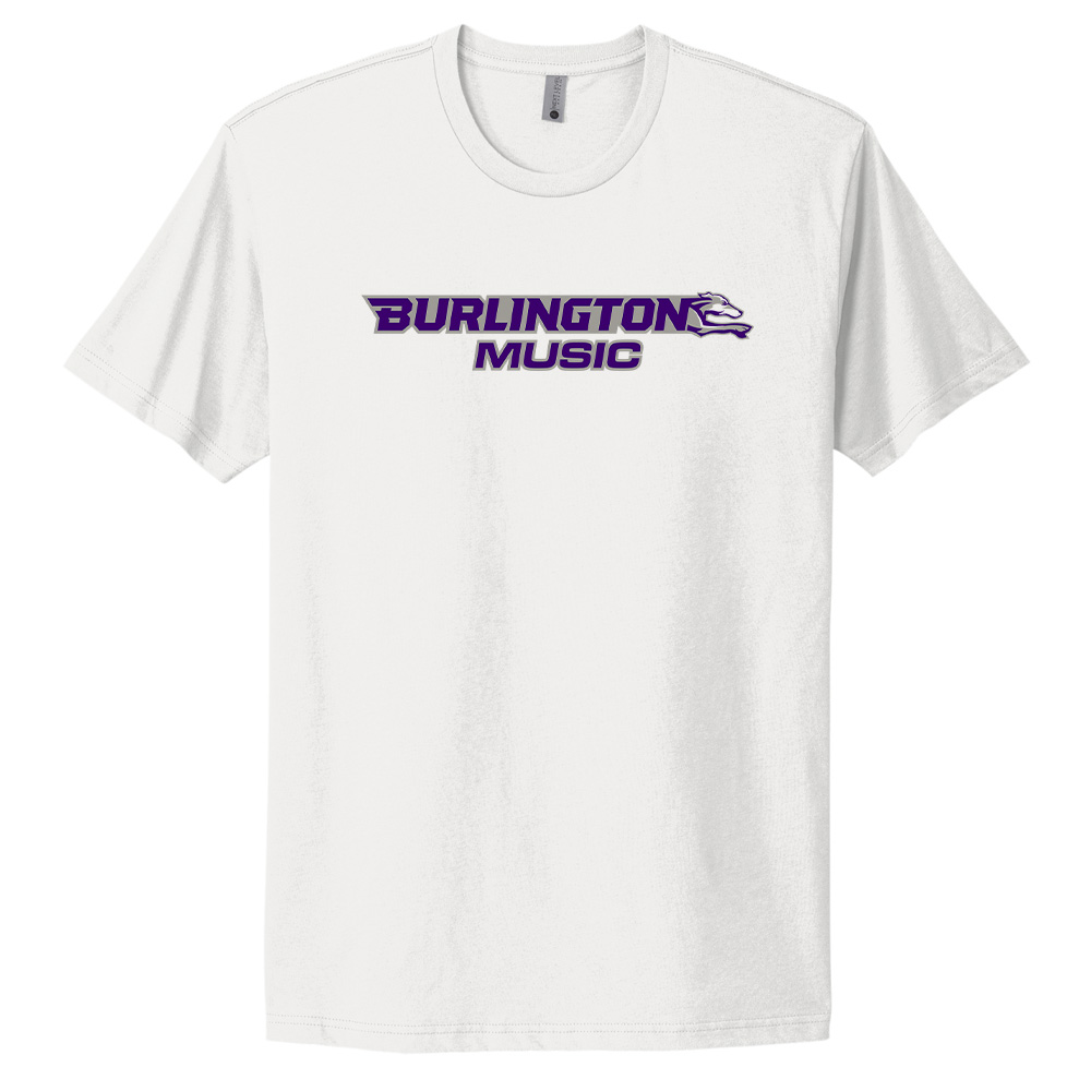 Burlington Music Unisex Premium Short Sleeve Tee-White