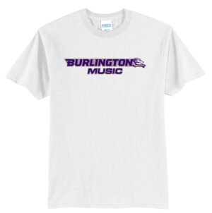 Burlington Music Unisex Short Sleeve Tee-White