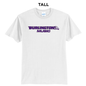 Burlington Music Tall Short Sleeve Tee-White