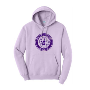 Burlington Music Unisex Fleece Hooded Sweatshirt-Lavender