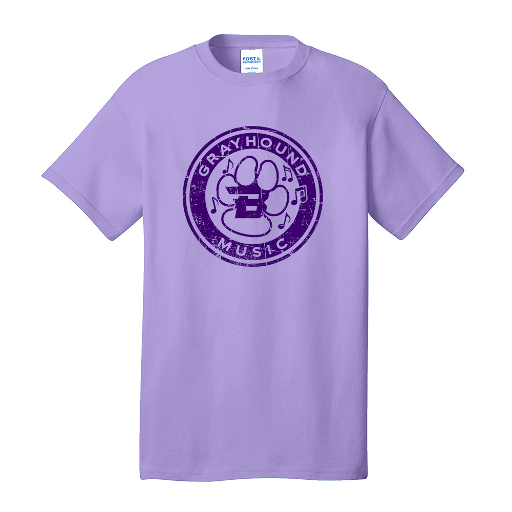 Burlington Music Unisex Cotton Short Sleeve Tee-Lavender
