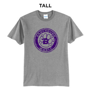 Burlington Music Tall Short Sleeve Tee-Athletic Heather