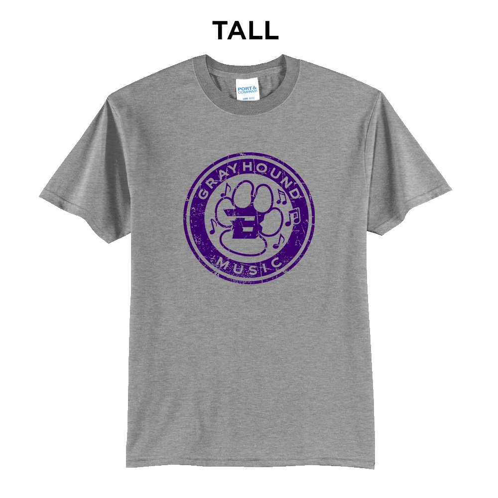 Burlington Music Tall Short Sleeve Tee-Athletic Heather