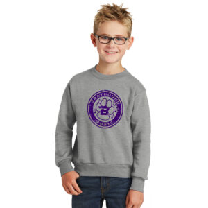 Burlington Music Youth Fleece Crewneck Sweatshirt-Athletic Heather