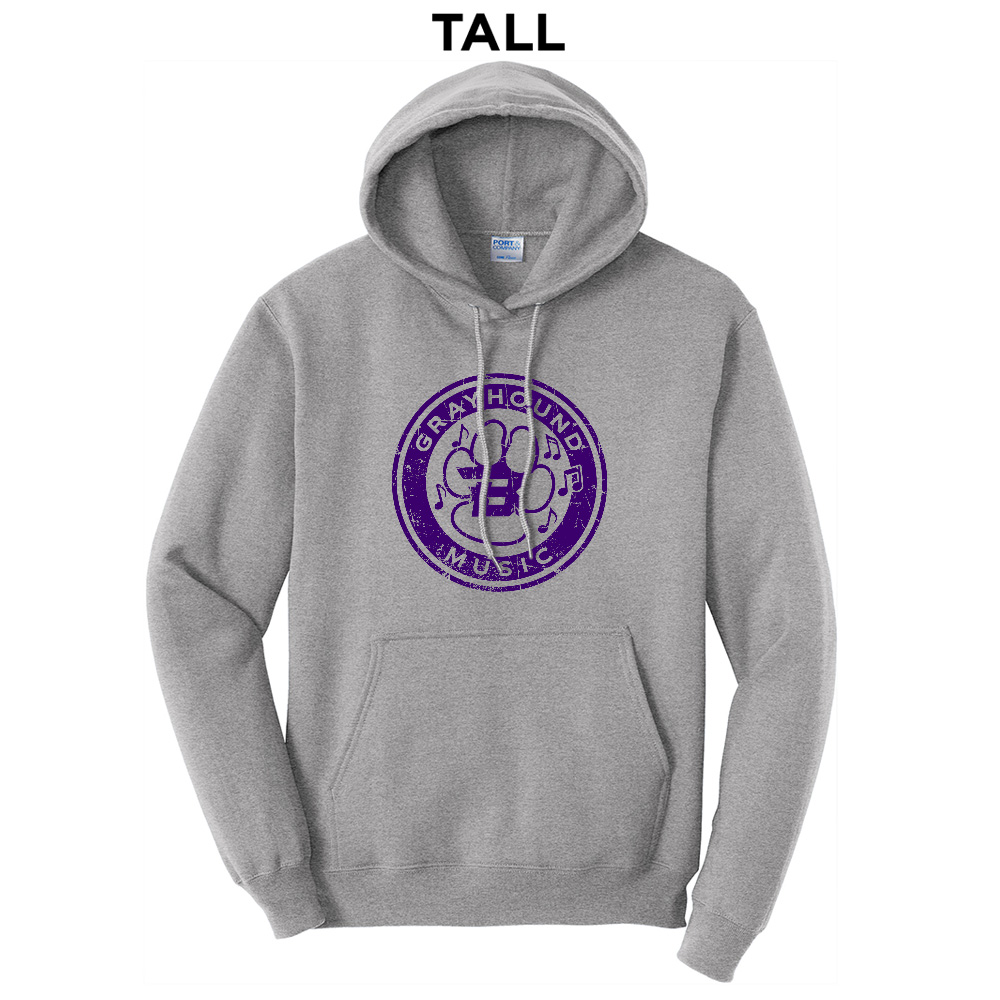 Burlington Music Tall Fleece Hooded Sweatshirt-Athletic heather