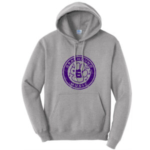 Burlington Music Unisex Fleece Hooded Sweatshirt-Athletic Heather