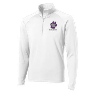 Burlington Music Sport-Tek Sport-Wick Stretch 1/2-Zip Pullover Men-White