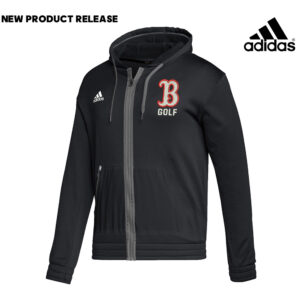 Boone Golf Adidas Team Issue performance full zip hoodie – Black/grey WHILE SUPPLIES LAST