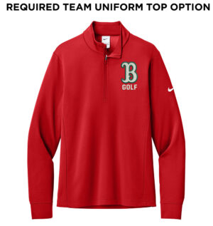 Boone Golf Nike Essential 1/2-Zip Cover-Up Men-University Red