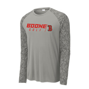 Boone Golf Sport-Tek Long Sleeve Digi Camo Tee Men-Grey Concrete