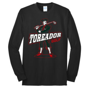 Boone Golf Unisex Cotton Long Sleeve Tee-Black