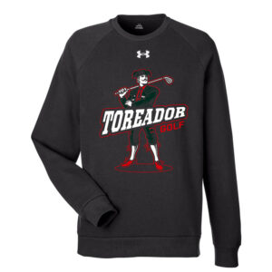 Boone Golf Under Armour UA Rival Fleece Crewneck Sweatshirt Adult-Black