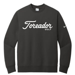 Boone Golf Nike Club Fleece Sleeve Swoosh Crew Adult-Anthracite