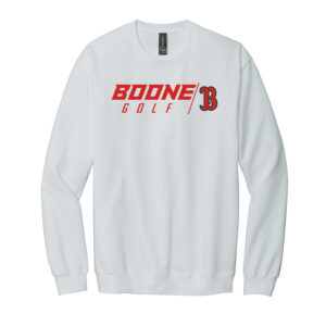 Boone Golf Gildan Unisex Softstyle Crewneck Sweatshirt-White
