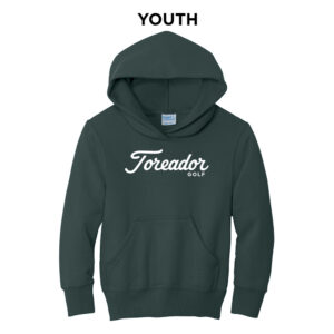 Boone Golf Youth Fleece Hooded Sweatshirt-Dark Green