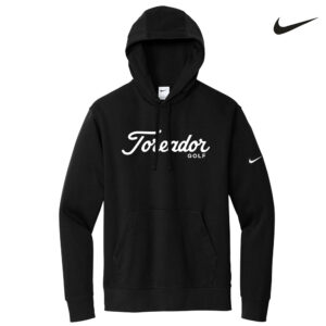 Boone Golf Nike Club Fleece Sleeve Swoosh Pullover Hoodie-Black