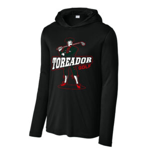 Boone Golf Sport-Tek Men Posi-UV Pro Long Sleeve Hoodie-Black