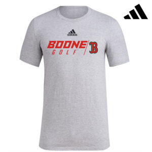 Boone Golf Adidas Fresh Badge of Sport short sleeve ringspun cotton Tee – Medium Grey Heather (M-4x)
