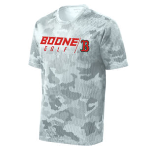 Boone Golf Sport-Tek CamoHex Tee Adult-White