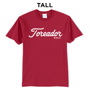 Boone Golf Tall Short Sleeve Tee-Red