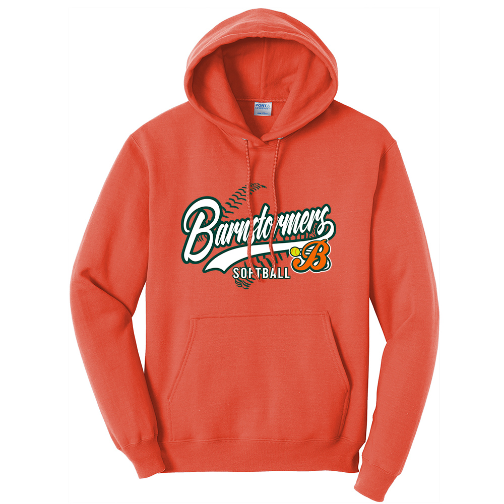 Barnstormers SB Unisex Fleece Hooded Sweatshirt-Orange
