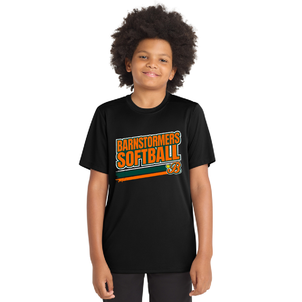 Barnstormers SB Sport-Tek YOUTH Posi-UV short Sleeve Tee-Black