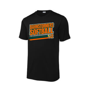 Barnstormers SB Sport-Tek Men Posi-UV short Sleeve Tee-Black