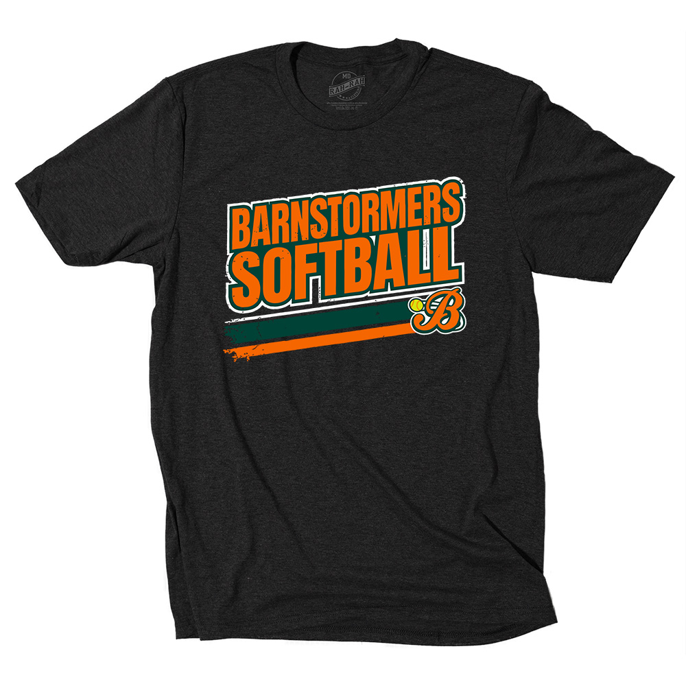 Barnstormers SB Unisex District Perfect Tri-blend Crew Tee-Black Frost