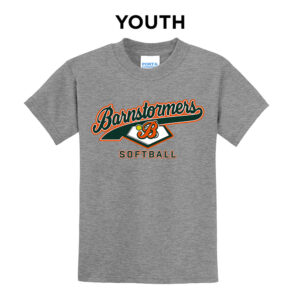 Barnstormers SB Youth Short Sleeve Tee-Athletic heather