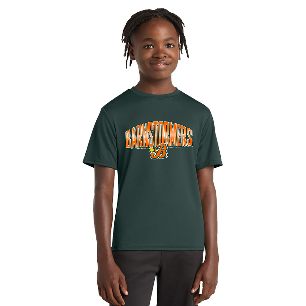 Barnstormers SB Port Company Essential Performance Tee YOUTH-Dark Green