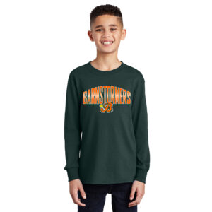 Barnstormers SB Youth Cotton Long Sleeve Tee-Dark Green