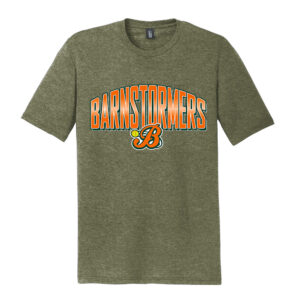 Barnstormers SB Rah Rah clothing District Perfect Tri-blend  Crew Tee Unisex-Military Green Frost