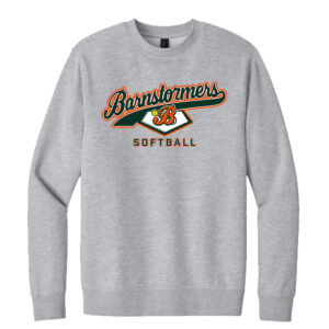 Barnstormers SB District V.I.T. Fleece Crewneck sweatshirt-Light Grey Heather