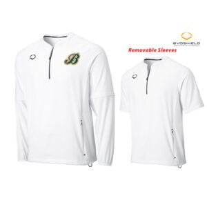 Barnstormers SBBarnstormers Baseball Evoshield Adult Long Sleeve BP Jacket with Removable Sleeves-White