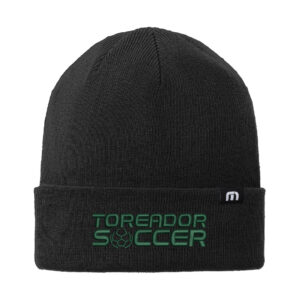 Boone Soccer TravisMathew Solid Cuffed Beanie-Black