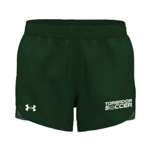 Boone Soccer Women’s UA Fly-By Unlined 3″ Shorts-Forest