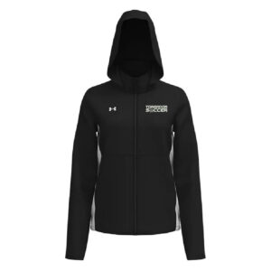 Boone Soccer Under Armour Rival Stretch Woven Women’s Jacket-Black/White