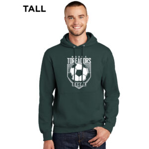 Boone Soccer TALL Classic Pullover Hooded Sweatshirt-Dark Green