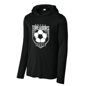 Boone Soccer Sport-Tek Men Posi-UV Pro Long Sleeve Hoodie-Black