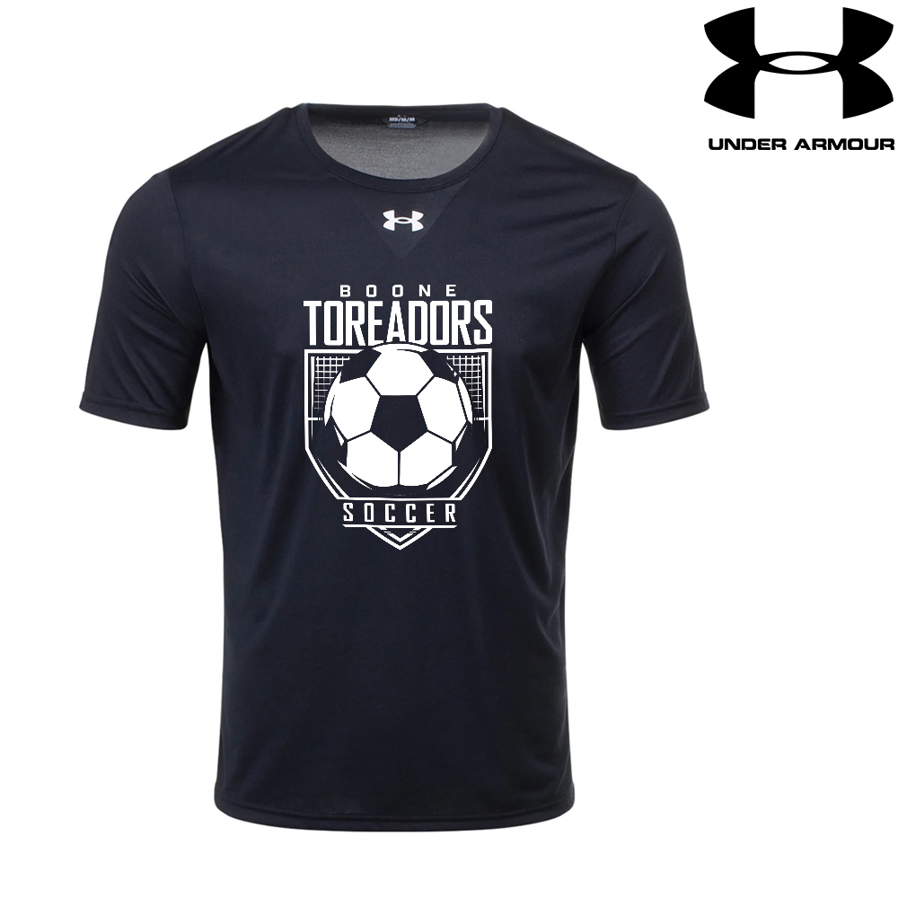 Boone Soccer Under Armour short sleeve Men's Team Tech Tee-Black