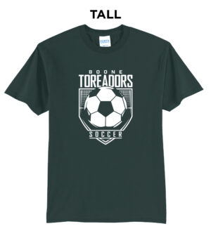 Boone Soccer Tall Short Sleeve Tee-Dark Green